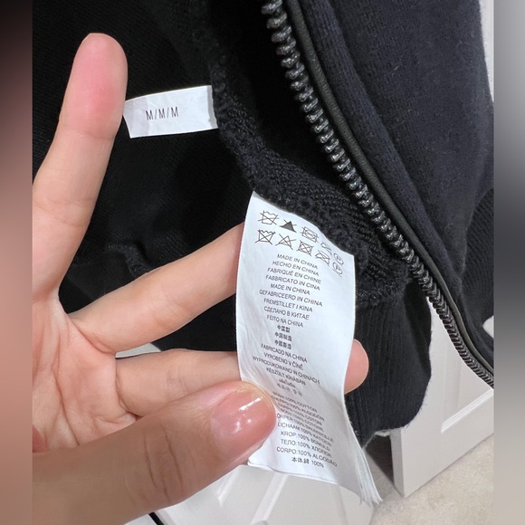 MEN’S MICHAEL KORS LEATHER / SWEATSHIRT JACKET - Picture 3 of 6